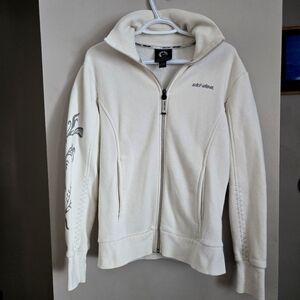 Ski-Doo Sweater Women's Zip Up Snow Snowmobile Top Medium Cowl Neck